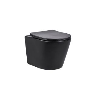 Унитаз подвесной Vincea Piatti VT1-11MB черный ультратонкое soft-close сиденье